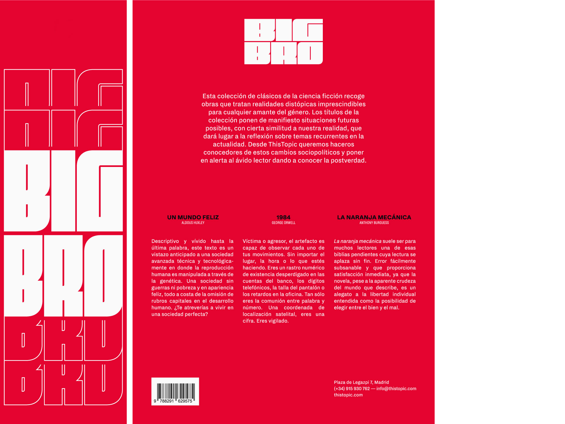 Diseño de packaging para la colección BigBro, Editorial ThisTopic. Packaging.